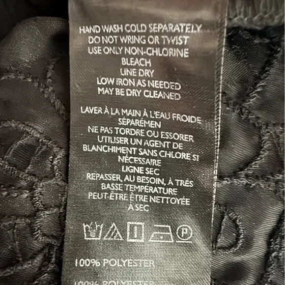 Anthropologie Velvet The Lainie Black Long-Sleeve Lace Cutwork Blouse M - Picture 12 of 13